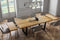 Solid Oak VF Extendable Kitchen Dining Table with VF LEGS - Industrial Rustic ...