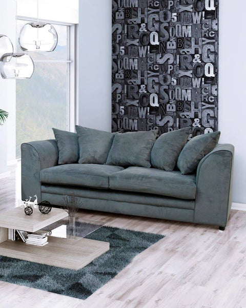 Furniture 786 - Casper Fabric 3 Seater Sofa - Grey