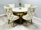Sofia Dining set - gold marble dining table and velvet chairs