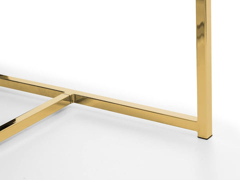 Julian Bowen Scala Gold Marble Console Table