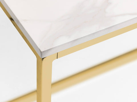 Julian Bowen Scala Gold Marble Console Table