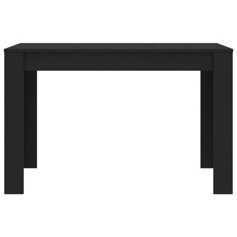 vidaXL Dining Table Black 120x60x76 cm Chipboard