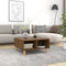 vidaXL Coffee Table Brown Oak 60x60x30 cm Engineered Wood
