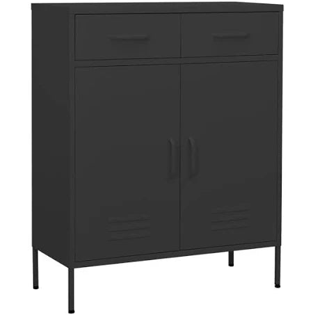 vidaXL Storage Cabinet Anthracite 80x35x101.5 cm Steel