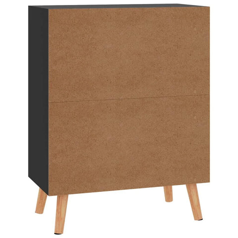 vidaXL Sideboard High Gloss Black 60x30x72 cm Engineered Wood