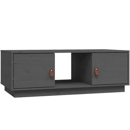 vidaXL Coffee Table Grey 100x50x35 cm Solid Wood Pine