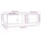 vidaXL Coffee Table Grey 100x50x35 cm Solid Wood Pine