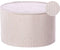 Pouffe Light Beige Cotton 40 x 25 cm Round Fabric Velvet Structure Ribbed ...
