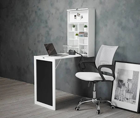 LPD Arlo Foldaway Wall Desk/Breakfast Table White