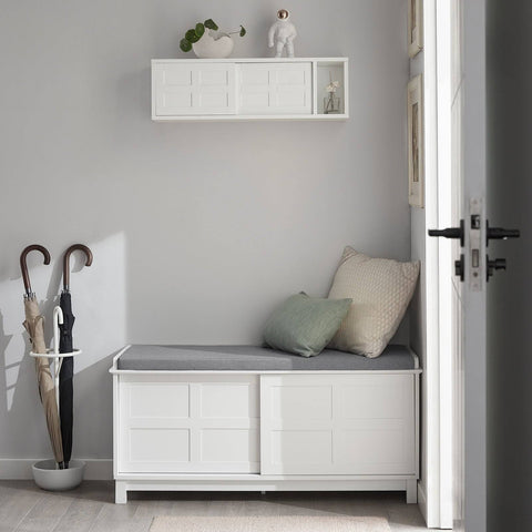 SoBuy FHK18-W, Wall Cabinet Cupboard Wall Shelf Rack Wall Storage