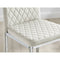 Furniture Box 2x Milan Kitchen Bar Stools Cream Velvet Silver