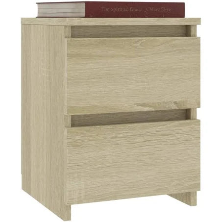 vidaXL Bedside Cabinet Sonoma Oak 30x30x40 cm Engineered Wood
