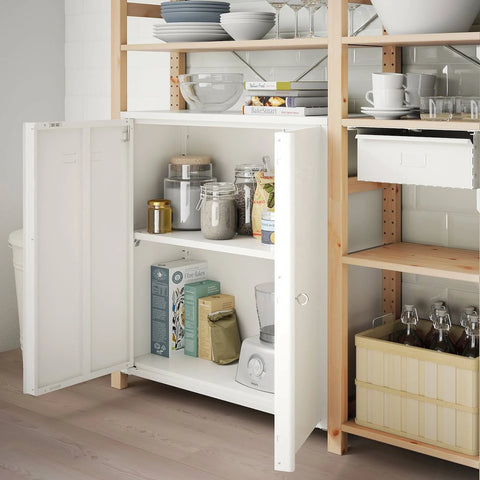 IKEA - Ivar Cabinet with Doors, White, 80x83 cm