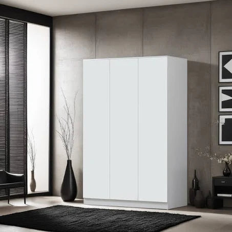 Braeburn 3 Door Wardrobe Metro Lane Finish: Matt White