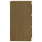 vidaXL Bedside Cabinet Honey Brown 60x36x64 cm Solid Pinewood