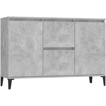 vidaXL Sideboard Concrete Grey 104x35x70 cm Engineered Wood