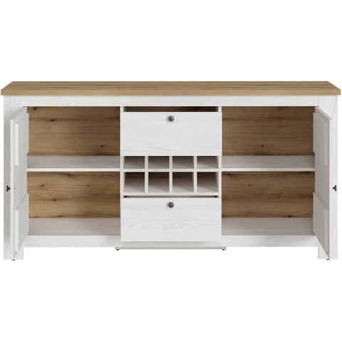 Celesto 2-Door Sideboard - White - Furniture To Go