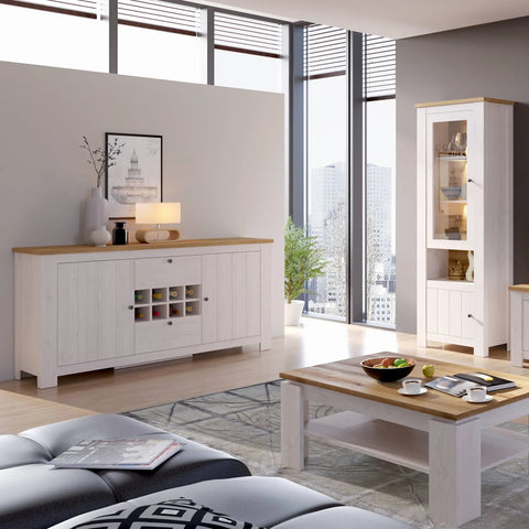 Celesto 2-Door Sideboard - White - Furniture To Go