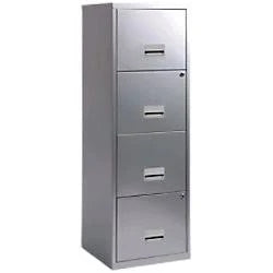 Pierre Henry Maxi Steel Filing Cabinet with 4 Lockable Drawers 400 x 400 x 1,250 ...