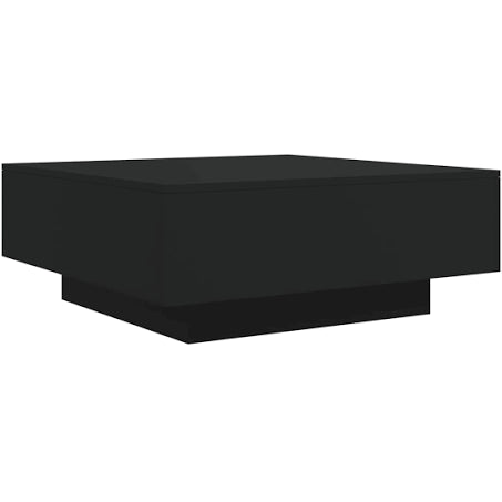 vidaXL Coffee Table Black 80x80x31 cm Engineered Wood