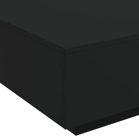 vidaXL Coffee Table Black 80x80x31 cm Engineered Wood