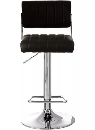 Interiors by Premier Black Channel Design Seat Bar Stool