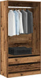 vidaXL Wardrobe White 100x50x200 cm Engineered Wood