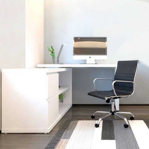 Fleur Smart Storage Desk - White