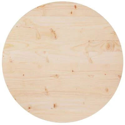 vidaXL Table Top Ø70x2.5 cm Solid Wood Pine