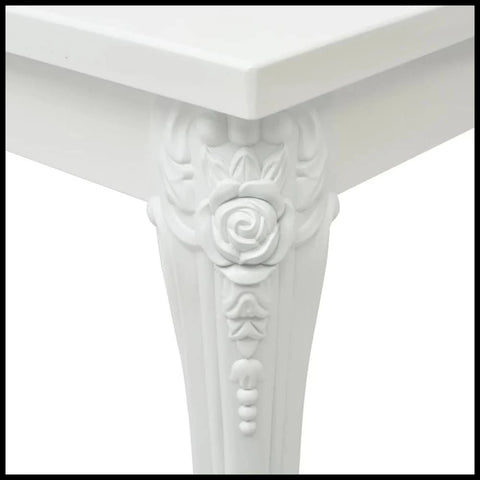 vidaXL Dining Table 80x80x76 cm High Gloss White