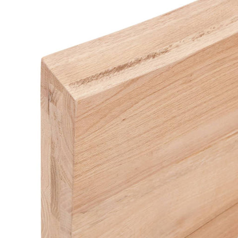 vidaXL Wall Shelf Dark Grey 100x40x6 cm Treated Solid Wood Oak