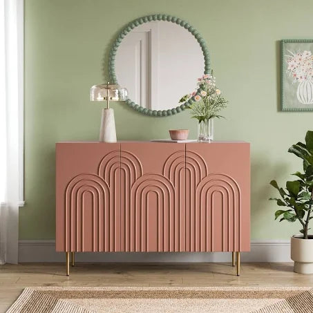 Dunelm Nancie Large Sideboard Clay (Red)