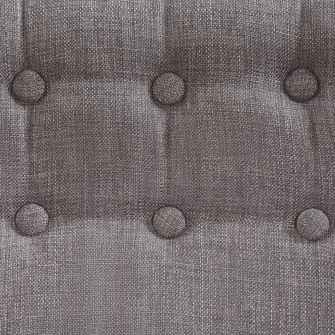 Beliani Fabric Armchair Grey Melby