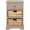 SAFAVIEH Home Collection Carrie White Wash/ Natural Wicker 3-Drawer Storage ...