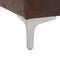 Beliani Corner Sofa Bed Brown Faux Leather Tufted Modern L-Shaped Modular 4 ...