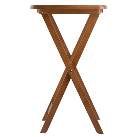 Winsome Wood 33517 Dylan Oversize Snack Table Set, Teak- 5 Piece