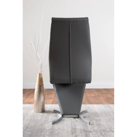 Furniturebox UK - Imperia 4 Modern Grey High Gloss Dining Table and 4 Elephant ...