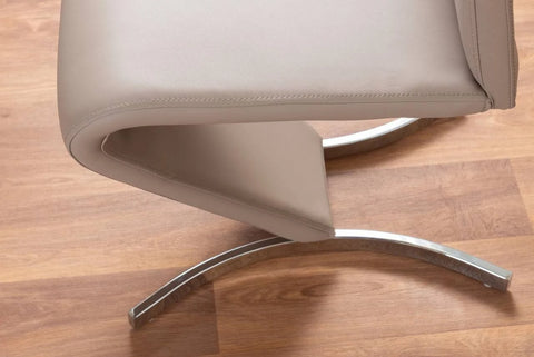 Furniturebox UK - Imperia 4 Modern Grey High Gloss Dining Table and 4 Elephant ...