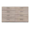 Pepe Wide Chest of 8 Drawers (4+4) in Black