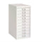 Bisley 10 Drawer Desktop Cabinet, Chalk