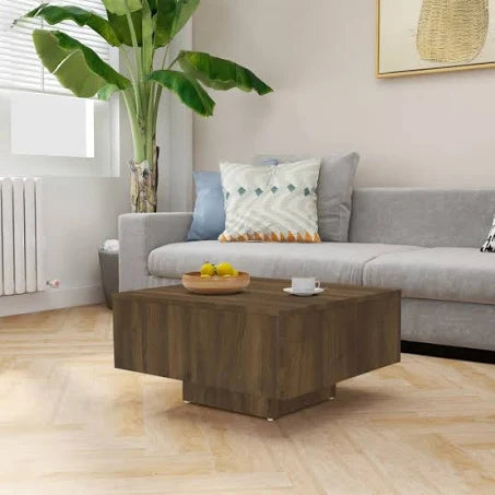 vidaXL Coffee Table Brown Oak 60x60x31.5 cm Engineered Wood