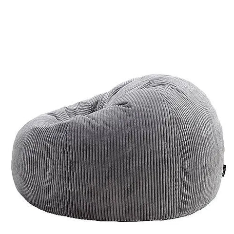 icon Kingston Large Bean Bag, Jumbo Cord Bean Bag, Charcoal Grey, Bean Bag chair ...