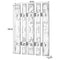 Haku-Mbel Wardrobe, Metal, Vintage, 10x70x100 cm