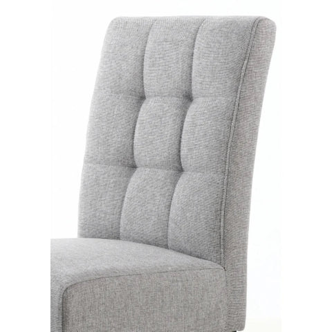 Shankar Moseley Stitched Waffle Linen Effect Silver Grey in Black Legs