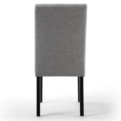 Shankar Moseley Stitched Waffle Linen Effect Silver Grey in Black Legs