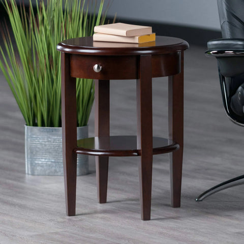 Winsome Wood Concord Accent End Table, Walnut Finish