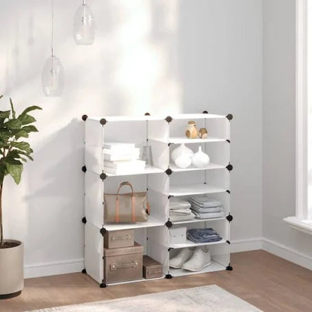 vidaXL Shoe Rack Transparent 84x31.5x93 cm PP