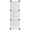 vidaXL Shoe Rack Transparent 84x31.5x93 cm PP