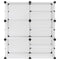 vidaXL Shoe Rack Transparent 84x31.5x93 cm PP