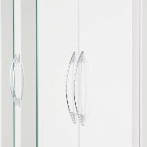 Seconique Nevada 4 Door 2 Drawer Mirrored Wardrobe Black Wood Grain
